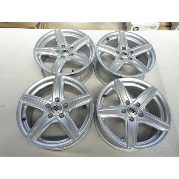 Lot 4 jantes alliage (2 neuves + 2 occasions) 7x16 ET40 5x112 73.1 16" 16 pouces Racer J16894070ICE.BS pour audi A3 A4 A6 A8 Q2
