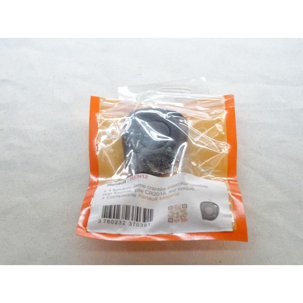 Coque clé télécommande 1 bouton (lame non incluse) Clé auto REN12 pour renault megane 