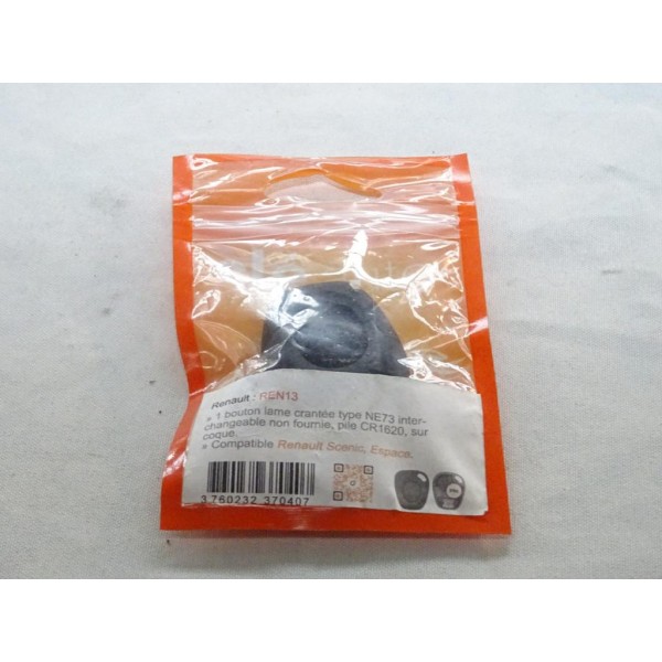 Coque clé télécommande 1 bouton (lame à tailler non fournie) Clé auto REN13 pour renault scenic 1 espace 