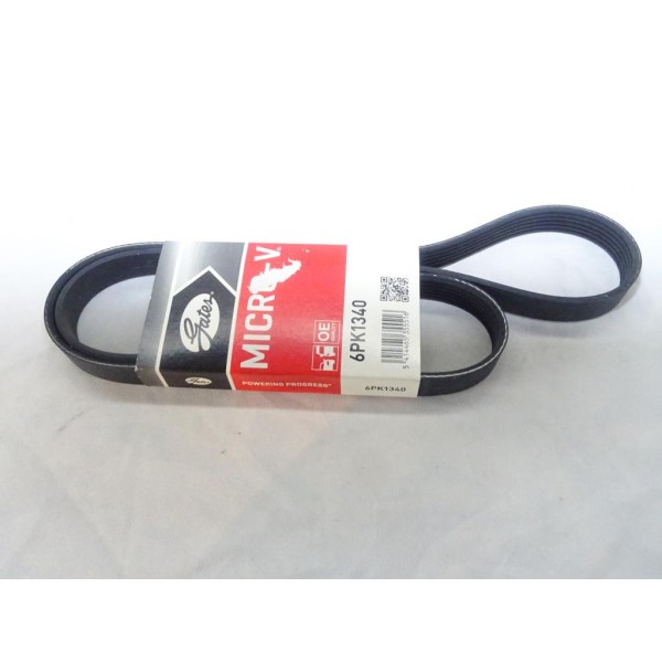 Courroie accessoire Gates 6PK1340 pour audi A6 chrysler sebring voyager 3 III citroen berlingo C3 xsara dont picasso ford fiesta