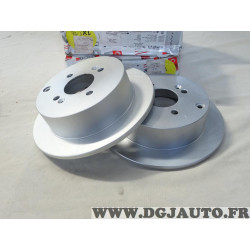 Jeu 2 disques de frein arriere plein 262mm diametre Ferodo DDF1794C-1 pour hyundai i20 ix55 accent getz kia rio 2 II 