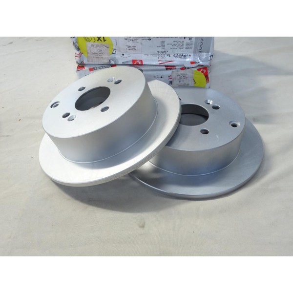 Jeu 2 disques de frein arriere plein 262mm diametre Ferodo DDF1794C-1 pour hyundai i20 ix55 accent getz kia rio 2 II 