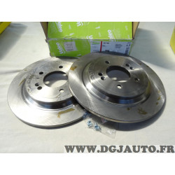 Jeu 2 disques de frein arriere plein 302mm diametre Valeo 197798 pour hyundai tucson partir de 2015 kia sportage 