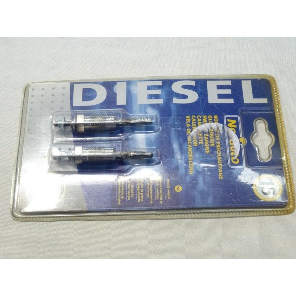 Blister 2 bougies de préchauffe N°15 pour renault clio 1 2 I II express megane dont scenic 1.9D 1.9 D diesel 