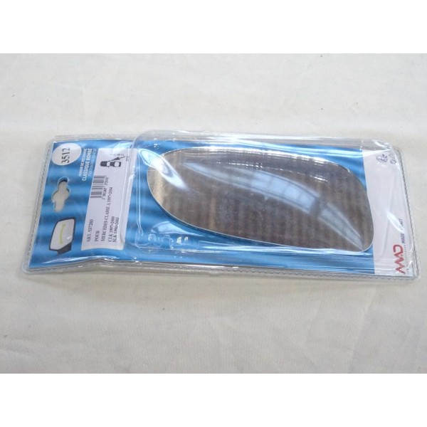 Vitre miroir glace retroviseur avant droit MAD N°3512 537203 pour mercedes classe A W168 de 1997 à 2004 CLK C208 de 1997 à 2000 