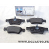 Jeu 4 plaquettes de frein arriere montage teves Norauto NRP1526 pour mercedes classe E S SL CLS W220 W211 W221 W212 R230 C218 C2