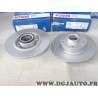 Jeu 2 disques de frein arriere plein 260mm diametre avec roulement de roue Bosch BD2713 0986479E78 pour renault megane 4 IV