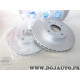 Jeu 2 disques de frein avant ventilé 280mm diametre Norauto ND1057 pour nissan 200SX S13 primera P11 sunny N14 almera N16