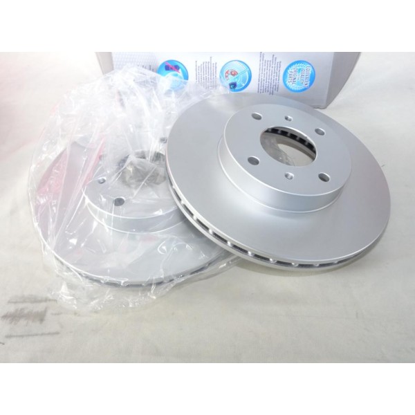 Jeu 2 disques de frein avant ventilé 280mm diametre Norauto ND1057 pour nissan 200SX S13 primera P11 sunny N14 almera N16 