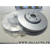 Jeu 2 disques de frein avant ventilé 323.7mm diametre Norauto ND7357 pour renault espace 4 IV velsatis