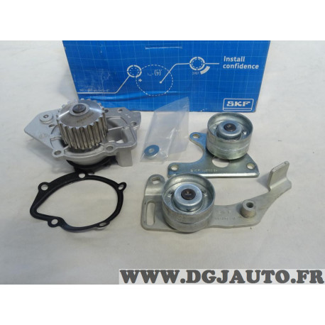 Kit distribution pompe à eau + galets tendeur + enrouleur (courroie non incluse) SKF VKMC03240 pour citroen BX ZX C15 C25 visa p