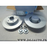 Jeu 2 disques de frein arriere plein 274mm diametre avec roulement de roue Norauto NDL0006 pour renault laguna 2 II