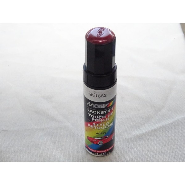 Stylo de retouche peinture rouge 12ml DLU2/22 motip 951662 (sans réclamation) 