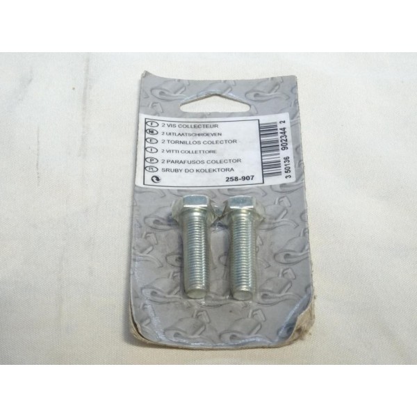 Jeu 2 vis boulon fixation tube echappement silencieux collecteur tuyau 35mm Bosal 258907 pour divers véhicules fiat alfa romeo l