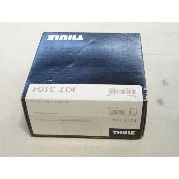Kit pieds fixation barre de toit KIT 3104 Thule KIT3104 pour peugeot 5008 de 2009 à 2017 