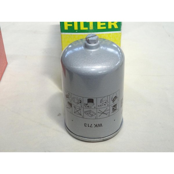 Filtre à carburant gazoil Mann filter WK713 pour volvo S60 S80 V70 XC70 XC90 audi 80 100 volkswagen golf jetta LT 28 31 35 40 45