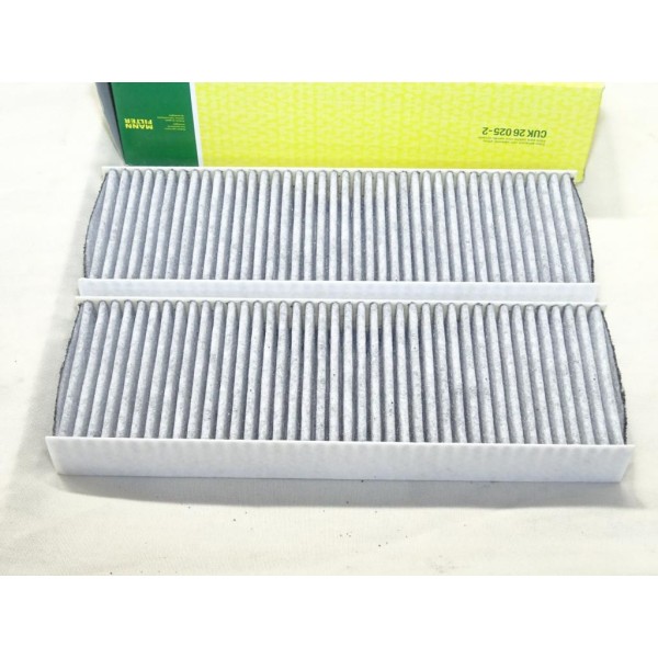 Paire filtres habitacle interieur Mann filter CUK26025-2 pour citroen C4 DS3 opel corsa F mokka 2 II peugeot 208 2008 