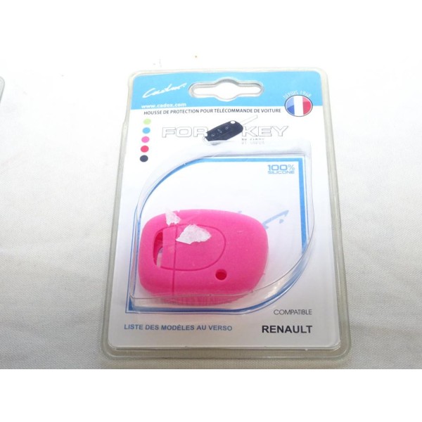 Housse étui rose coque de clé télécommande version 1 bouton Cadox 790005F pour renault master 