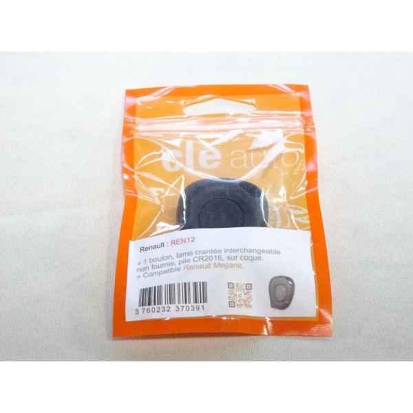 Coque clé télécommande 1 bouton (lame non fournie) Clé auto REN12 pour renault megane 