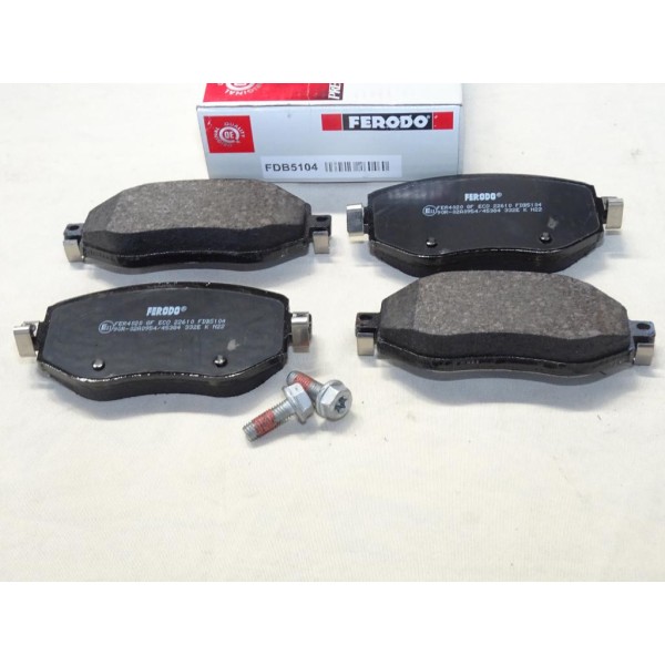 Jeu 4 plaquettes de frein avant montage lucas Ferodo FDB5104 pour renault megane 4 IV 