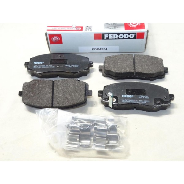 Jeu 4 plaquettes de frein avant montage mando Ferodo FDB4234 pour hyundai i20 