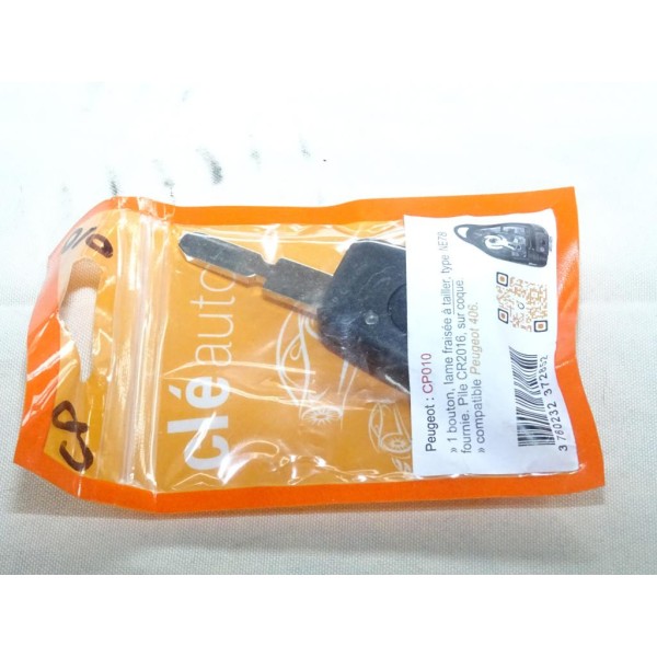 Clé télécommande 1 boutons avec lame vierge à tailler Clé auto CP010 pour peugeot 406 