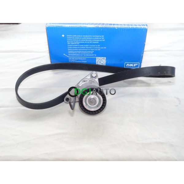 Kit courroie accessoire galets tendeur + courroie 6PK1069 SKF VKMA33308 pour citroen C2 C3 C4 peugeot 207 307 308 1007 1.1 1.4 1