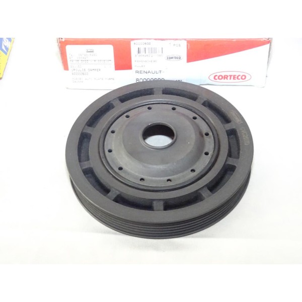 Poulie damper vilebrequin Corteco 80000600 pour renault kangoo 1 I clio 2 3 4 II III IV megane 2 3 4 II III IV scenic 2 II modus