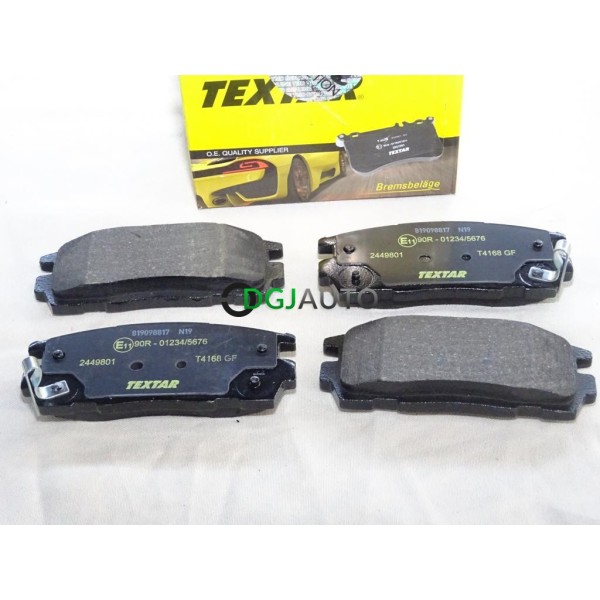 Jeu 4 plaquettes de frein arriere montage mando Textar 2449801 pour chevrolet captiva equinox opel antara 