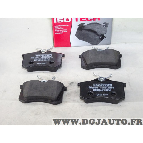 Jeu 4 plaquettes de frein arriere montage lucas Isotech IBP0598 pour citroen C2 C3 C4 C8 DS3 DS4 jumpy xsara picasso berlingo fi