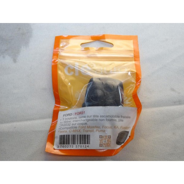 Coque clé télécommande version 3 boutons (lame vierge non incluse) Clé auto FOR31 pour ford mondeo focus ka fusion fiesta C-max 