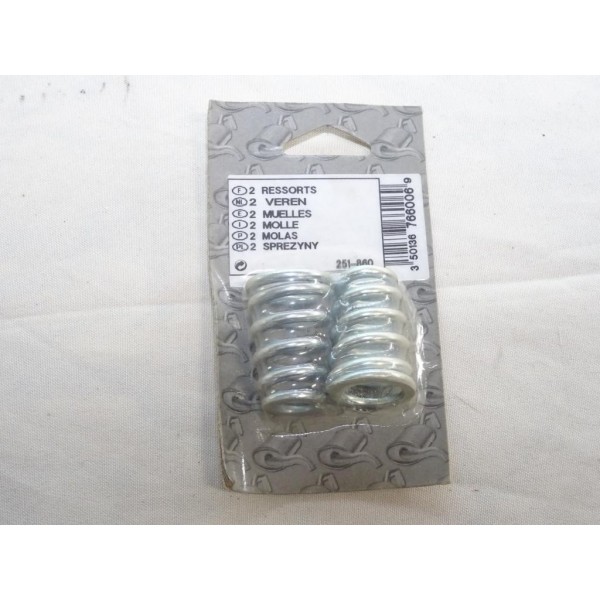 Jeu 2 ressorts fixation tuyau silencieux echappement Bosal 251860 pour fiat fiorino opel kadett D E corsa A B ascona C senator B