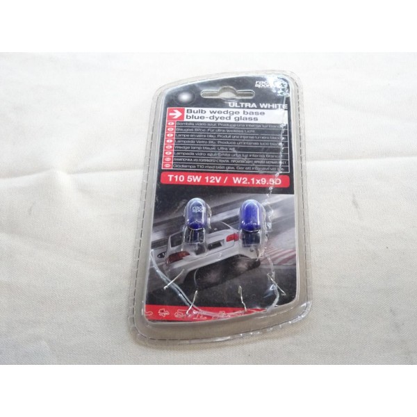 Blister 2 ampoules T10 24x10 Race sport 295991 Sumex deepblu bleue W2.1 