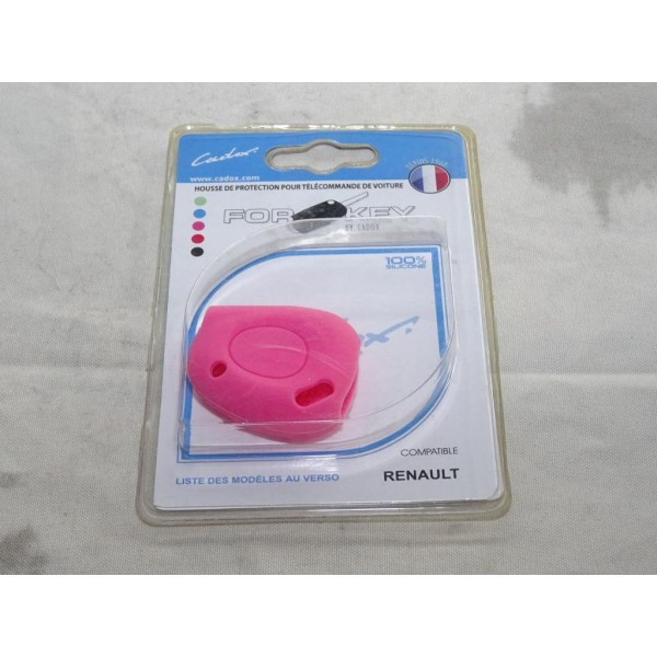 Housse étui rose coque de clé télécommande version 1 bouton Cadox 790006F REN12S pour renault megane 1 laguna 1 espace 3 III 