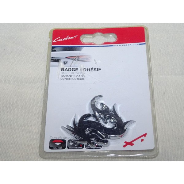 Badge autocollant chromé decoration dragon Cadox 2100.35 