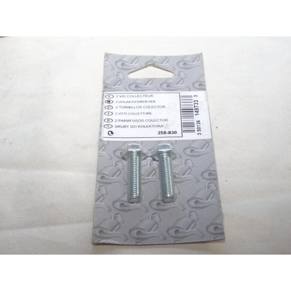 Blister 2 vis boulon fixation echappement silencieux collecteur tube tuyau 30mm Bosal 258830 pour divers véhicules fiat alfa rom