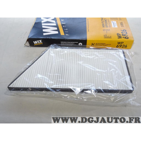 Filtre habitacle interieur Wix WP6926 pour peugeot 206 206+ 