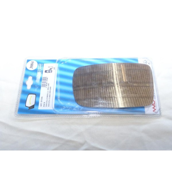 Vitre miroir glace retroviseur avant droite N°3884 537258 pour toyota corolla de 1992 à 1995 toyota yaris de 1999 à 2005 