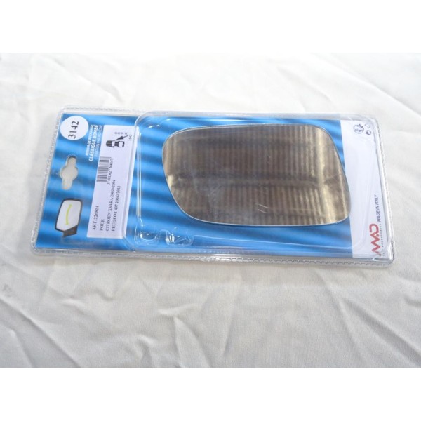 Vitre miroir glace retroviseur avant droit MAD N°3142 226814 pour citroen xsara de 2002 à 2004 peugeot 407 de 2004 à 2012 