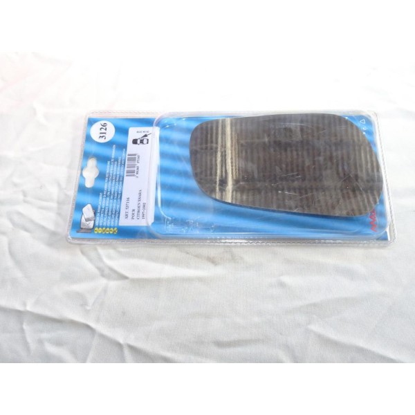 Vitre miroir glace retroviseur avant droit MAD N°3126 537116 pour citroen xsara de 1997 à 2002 