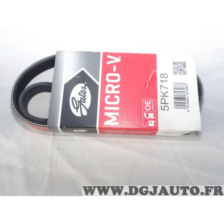 Courroie accessoire micro-V Gates 5PK718 pour citroen XM BX saxo berlingo peugeot 106 405 605 partner 