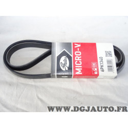 Courroie d'accessoire Gates 6PK1340 pour audi A6 chrysler sebring voyager 3 III citroen berlingo C3 xsara dont picasso ford fies