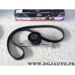 Kit courroie accessoire 5PK1113 + galet tendeur Gates K015PK1113 pour renault laguna 1 2 I II megane 1 dont scenic kangoo clio 2