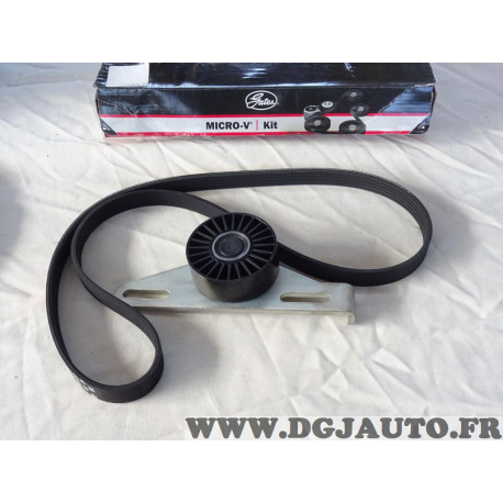 Kit courroie accessoire 5PK1113 + galet tendeur Gates K015PK1113 pour renault laguna 1 2 I II megane 1 dont scenic kangoo clio 2