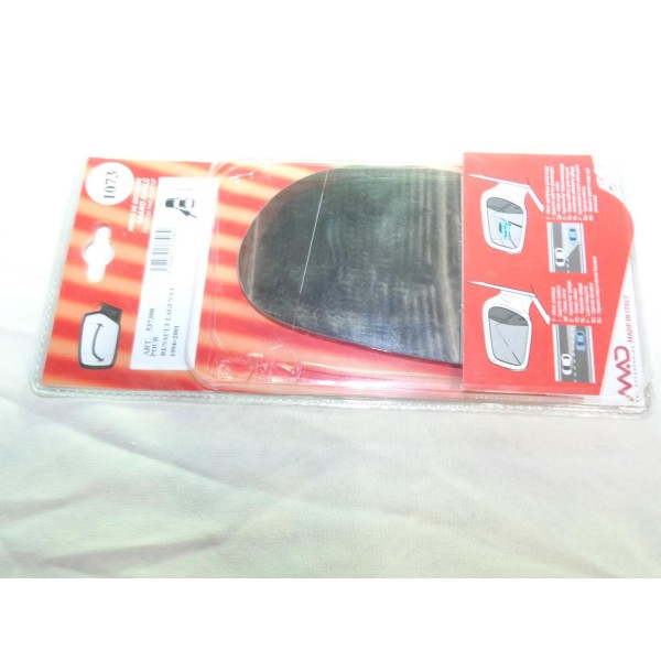 Vitre miroir glace retroviseur grand angle avant gauche MAD N°1073 537308 pour renault laguna de 1994 à 2001 