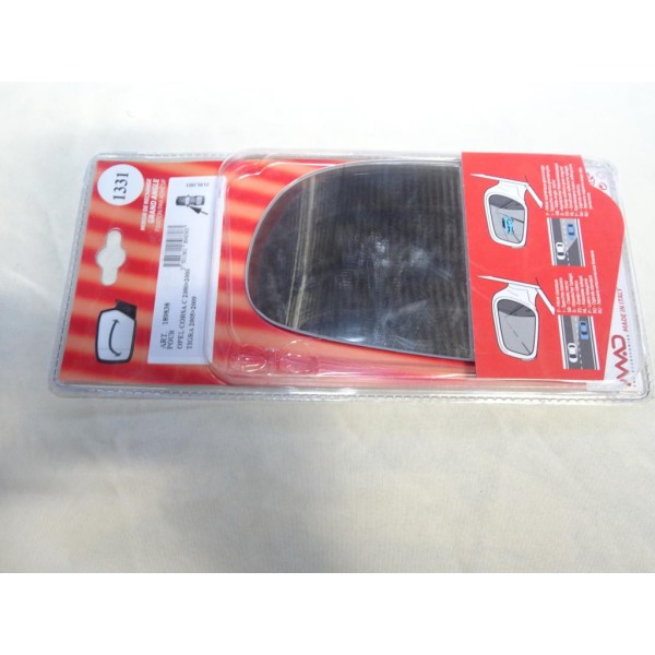 Vitre miroir glace grand angle retroviseur avant gauche MAD 1331 189838 pour opel corsa C de 2000 à 2006 tigra B partir de 2005 