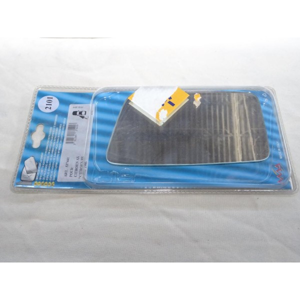 Vitre miroir glace de retroviseur avant gauche MAD N°2101 537441 pour citroen AX BX partir de 1986 