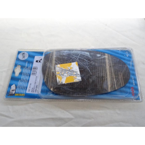 Vitre miroir glace retroviseur avant droite MAD N°3078 537109 pour renault espace 3 III de 1996 à 2002 