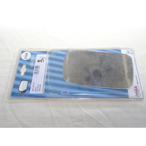 Vitre miroir glace de retroviseur avant droit MAD N°3168 537129 pour volkswagen polo de 1994 à 2000 