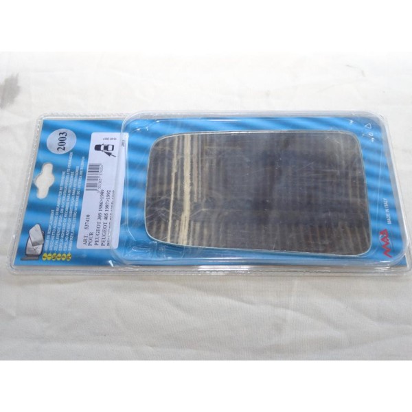 Vitre miroir glace de retroviseur avant gauche MAD N°2003 537410 pour peugeot 309 405 505 
